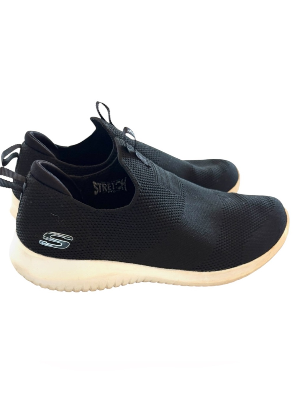 Skechers Black Ultra Flex First Take Walking Slip-On Sneakers SZ 8.5 Worn 1X